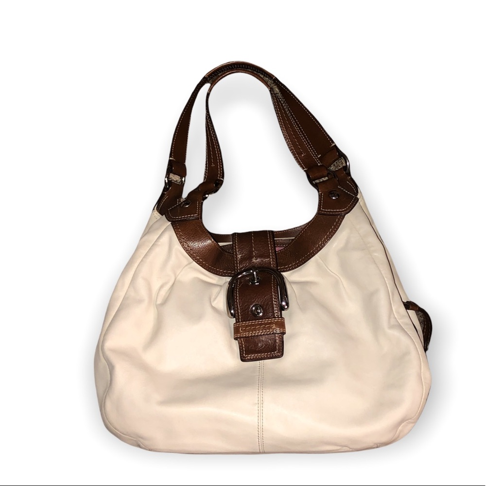Coach Lyn White Leather Soho Hobo • Excellent Condition